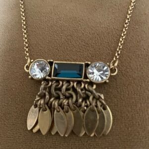 VNT J. Crew Sapphire Diamond Cut  Tango Necklace